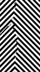 Abstract black and white zigzag pattern with optical illusion