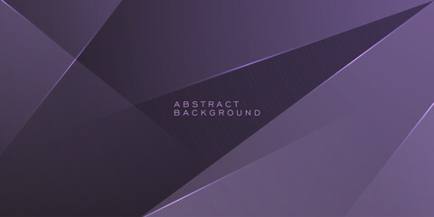 Abstract dark purple fractal banner background. Simple elegant pattern for graphic design. Eps10 vector