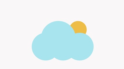 Cloud icon design template isolated