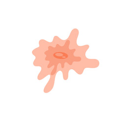 Human fibroblast cell vector illustration