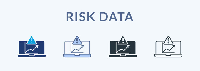 Risk Data Multiple Style Icon Collection