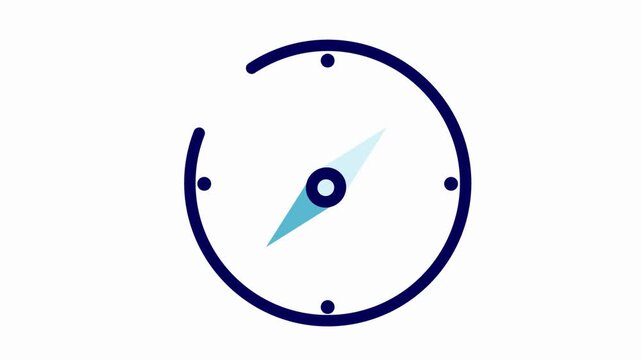 Compass icon design template isolated