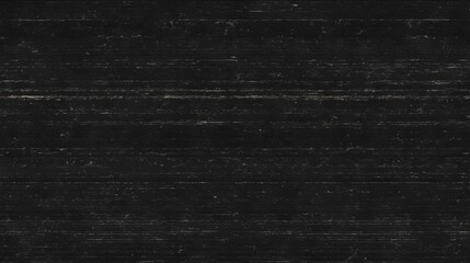 Distorted black video screen displays static noise creating a disturbing glitch effect and grainy texture.