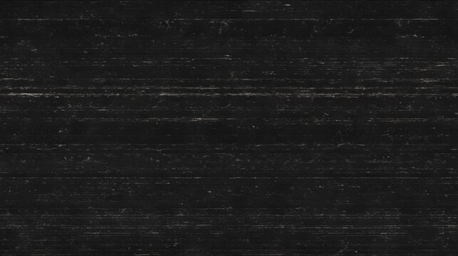 Distorted black video screen displays static noise creating a disturbing glitch effect and grainy texture.