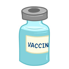 medicine bottle with a label flat design