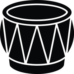 Festive drum vector icon.