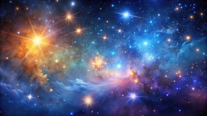 Galaxy Background with Stars and Nebulae