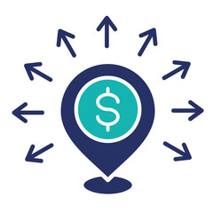 Market Expansion  Icon Element For Design