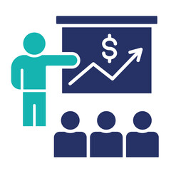 Sales Training  Icon Element For Design