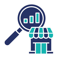 Market Research  Icon Element For Design