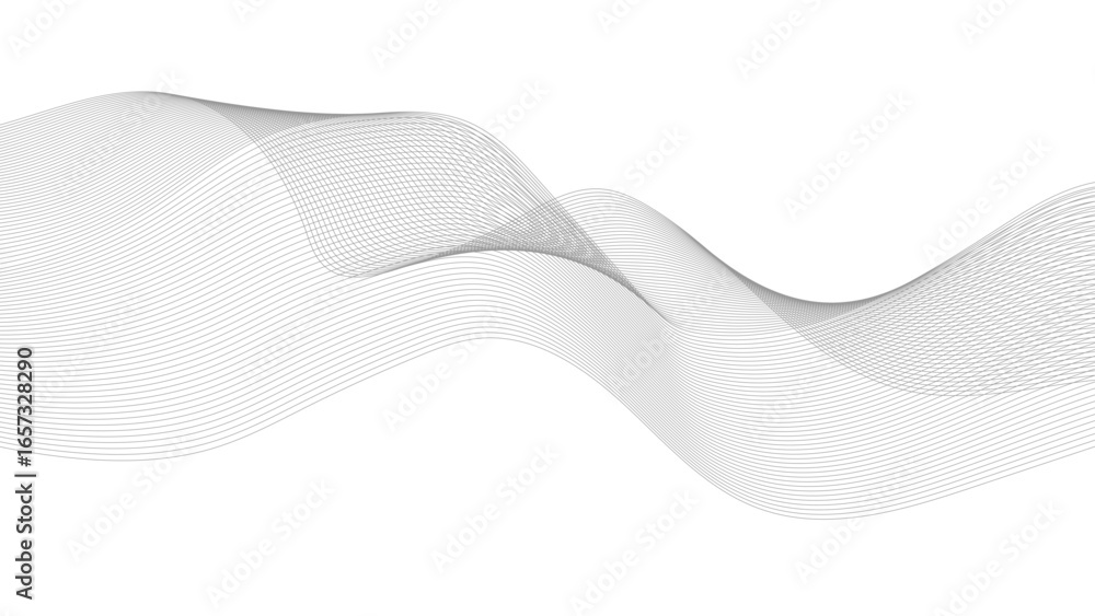 Poster wave line background with smooth shape. pattern for stretch ceiling lighting. simple, perfect and mi