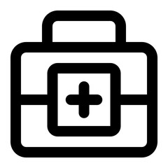 first aid kit icon for illustration