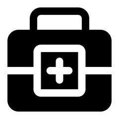 first aid kit icon for illustration