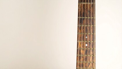 Close-up of a guitar neck