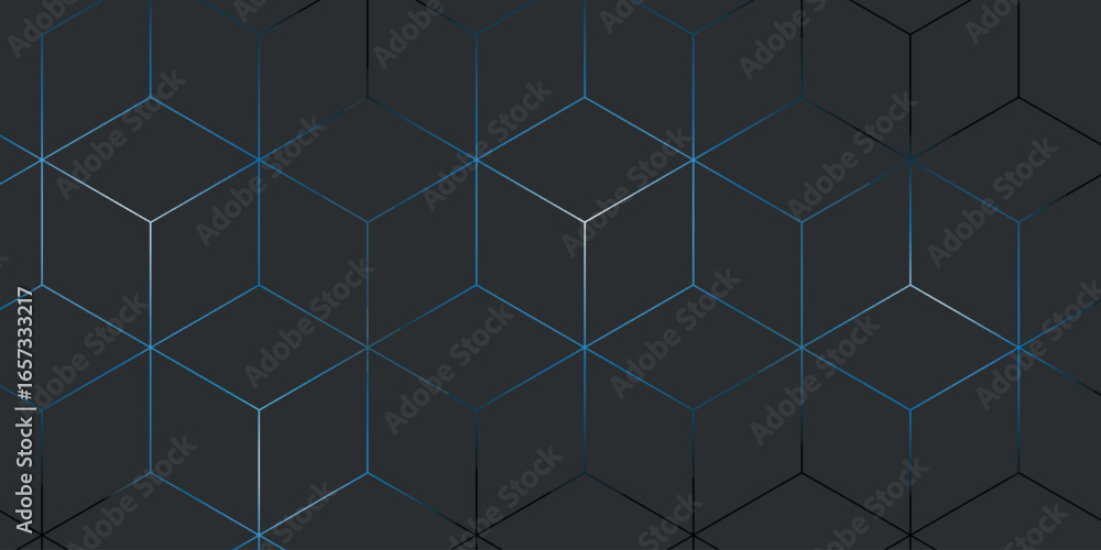 Aufkleber hexagonal abstract technology background. modern and futuristic glowing hexagonal vector design. vec