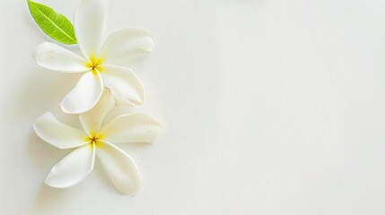 Fototapeta premium Abstract Floral Vectors: White Flowers and Botanical Elements in Modern Design