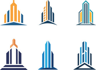 Fototapeta premium Corporate Tower Logo Collection