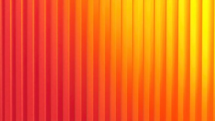 Obraz premium Abstract vertical lines gradient, transitioning from red to orange and yellow hues.