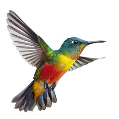 Fototapeta premium Vibrant hummingbird in flight