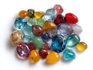 Colorful gemstone collection