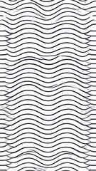 Abstract pattern of undulating, dark lines on white background