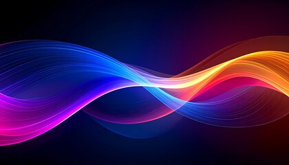 Naklejka premium Abstract vibrant swirling waves