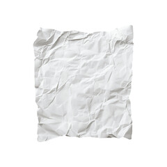Obraz premium Crumpled white paper with visible folds and creases