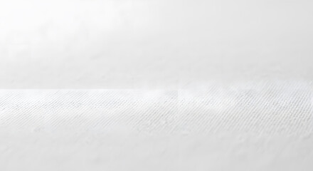 Obraz premium A minimalist abstract image featuring a textured white surface with subtle shadows and highlights, creating a sense of depth and purity.