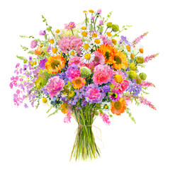 Fototapeta premium Colorful floral bouquet arrangement
