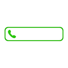 Mobile phone number list label. Template for number phone. Contact support. Vector illustration