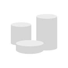 White blank product podium. Vector illustration