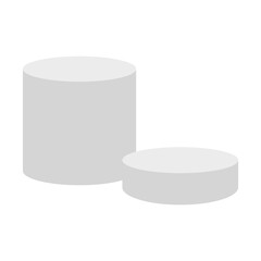 White blank product podium. Vector illustration