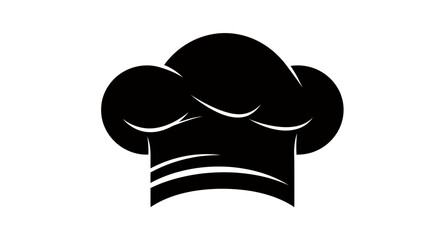 High-quality vector PNG image of a classic chef hat, perfect for restaurant menus, culinary websites, or cooking-themed designs.  The minimalist style is versatile and easily adaptable to various