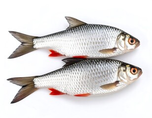 Two fish, top-down view