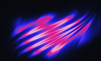 Abstract Pink Blue Swirl - Neon Effect Shapes, Wave Flow, Futuristic Bright Glowing Dynamic Background