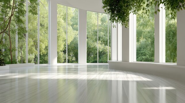 Modern Minimalist Interior: Greenery, Light, Spacious Design