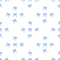 seamless pattern with bow or  ribbon