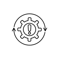 Icon a problem, isolated against a clean background.