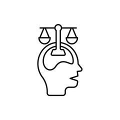 Icon a rationality, isolated against a clean background.