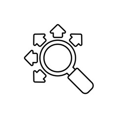 Icon a research, isolated against a clean background.