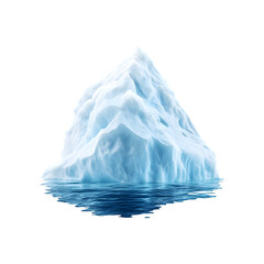Obraz premium Large floating iceberg with jagged icy peaks 