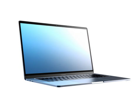 laptop isolated on white background