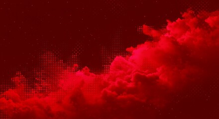 Dramatic crimson clouds illuminate the night sky, creating an intense and mysterious atmospheric backdrop with a subtle, textured, or starry background, perfect for a powerful visual concept