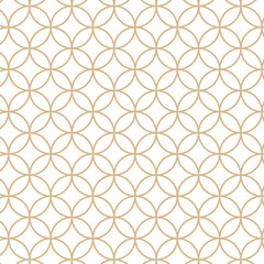 日本の伝統的な紋様（文様）素材。七宝のシームレスな和風デザイン素材