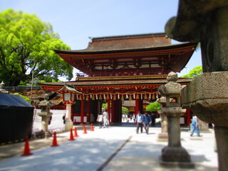 Dazaifu Tenmangu Shrine, Fukuoka, Japan - Diorama Effect