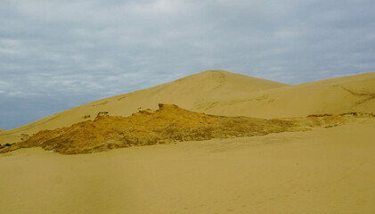 Amazing views of the Giant Sand Dunes, Cape Reinga, New Zealand.