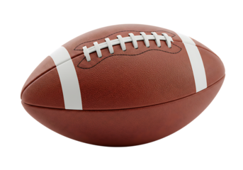 American football isolated on transparent background