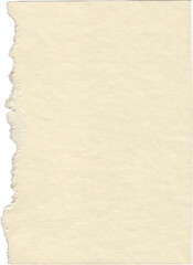 Vintage Torn Paper Sheet Background, Art Sketchbook, PNG