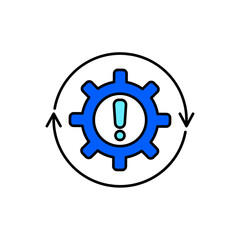 Icon a problem, isolated against a clean background.