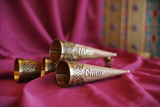 Celebrate Aisha and Omar with these personalized wedding favors for a memorable and elegant touch to any special occasion or joyful gathering